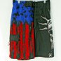 Joe Boxer Red Blue Black Board Swim Shorts Skull Motif Polyester Size M   EUC