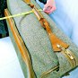 Hartmann 26" Tan Tweed Rolling Suitcase Clothing Rack Luggage Locks Strap Hanger