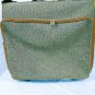 Hartmann 26" Tan Tweed Rolling Suitcase Clothing Rack Luggage Locks Strap Hanger