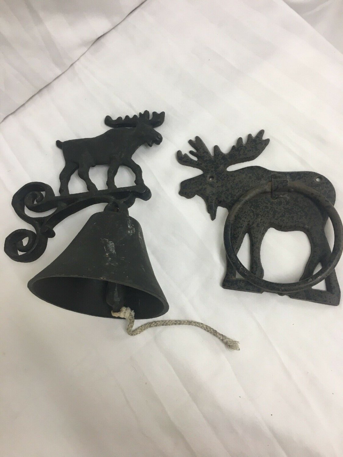Moose Dinner Bell And Door Knocker Cast Iron Decor