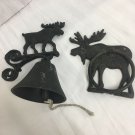 Moose Dinner Bell And Door Knocker Cast Iron Decor