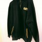 Caterpillar "CAT" Black Cotton Blend Mens 1/4 Zip Pullover Sweatshirt Size XL