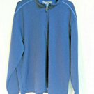 Pebble Beach Performance 1/4 Zip Blue Pull Over Mens Golf Shirt Polyester XL