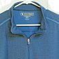 Pebble Beach Performance 1/4 Zip Blue Pull Over Mens Golf Shirt Polyester XL