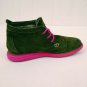 Skechers Womens Brown Leather Suede/Pink Soles Ankle Boots/Flats Size 7.5