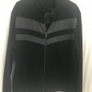 Apt 9 Zip Up Mens Large Sweatshirt Jacket Black Gray