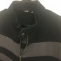 Apt 9 Zip Up Mens Large Sweatshirt Jacket Black Gray
