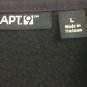 Apt 9 Zip Up Mens Large Sweatshirt Jacket Black Gray