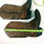 Dan Post Brown Caiman Leather Cowboy Boots Men's Size 7 1/2 C VERY NICE