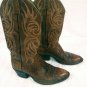Dan Post Brown Caiman Leather Cowboy Boots Men's Size 7 1/2 C VERY NICE
