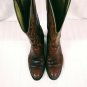 Dan Post Brown Caiman Leather Cowboy Boots Men's Size 7 1/2 C VERY NICE