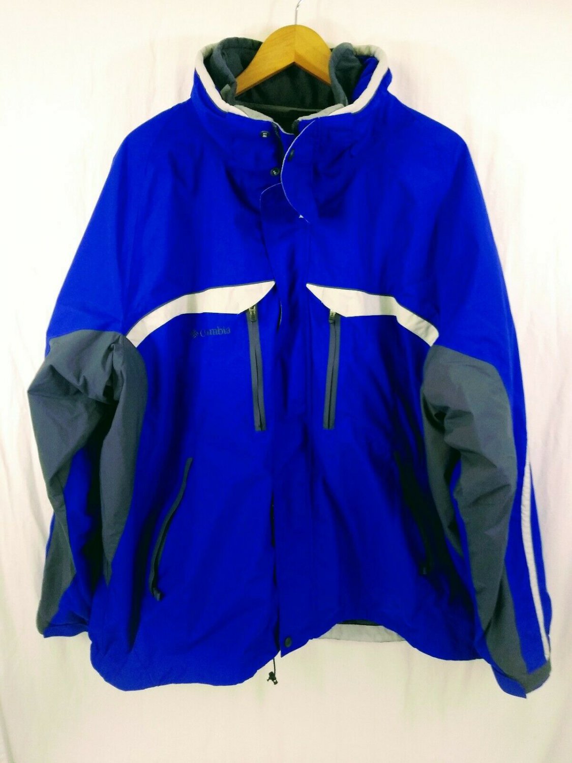 Columbia Omni Tech 2 in1 Bugaboo Interchange Blue Fleece Liner Mens Size XXL