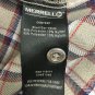 Merrel Button Up Shirt Opti Wick Mens Size Large Plaid Polyester Nylon Work
