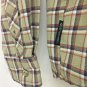 Merrel Button Up Shirt Opti Wick Mens Size Large Plaid Polyester Nylon Work
