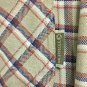 Merrel Button Up Shirt Opti Wick Mens Size Large Plaid Polyester Nylon Work