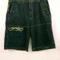 Le Jean De Marithe Francois Girbaud Black 100% Cotton Mens Cargo Shorts Size 40