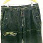 Le Jean De Marithe Francois Girbaud Black 100% Cotton Mens Cargo Shorts Size 40