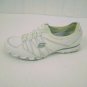 Skechers White Leather Slip On Womens Walking Shoes Size 6.5
