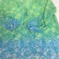 Charter Club Blouse Pullover Sheer Womens 1X Colorful Elastic Cuffs Long Sleeve