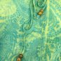 Charter Club Blouse Pullover Sheer Womens 1X Colorful Elastic Cuffs Long Sleeve