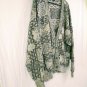 JT Beckett Gray/Black Cotton Long Sleeve V-Neck Cardigan Sweater Mens Size L
