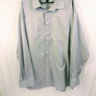 Pronto Uomo Gray 100% Cotton Mens Dress Shirt Size 20  38/39 Tall VERY NICE