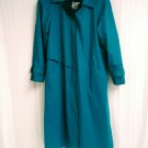 London Fog Wool Zip in Liner Full Length Trench Coat Womens Size 10R   BEAUTIFUL