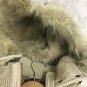 Coffeeshop Vest Womens Large Removable Hood Cream Color