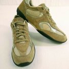 Easy Spirit Great Pace Beige Suede Grey Accents Womens Walking Shoes Size 8.5