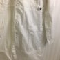 Adar Lab Coat White Button Front Womens Large Long Sleeve