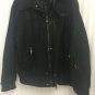 Avant Garde Bomber Jacket Mens Size XL Vintage Black Shine Coat Logo