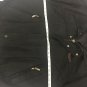 Avant Garde Bomber Jacket Mens Size XL Vintage Black Shine Coat Logo