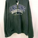 AND 1 Basketball Cotton Blend Grey Zip Up Fleece Lined Hoodie Mens Size XXL