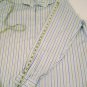 Pronto Uomo 100% Cotton Non Iron Dress Shirt Mens Size 18  36/37 Tall Blue/Tan