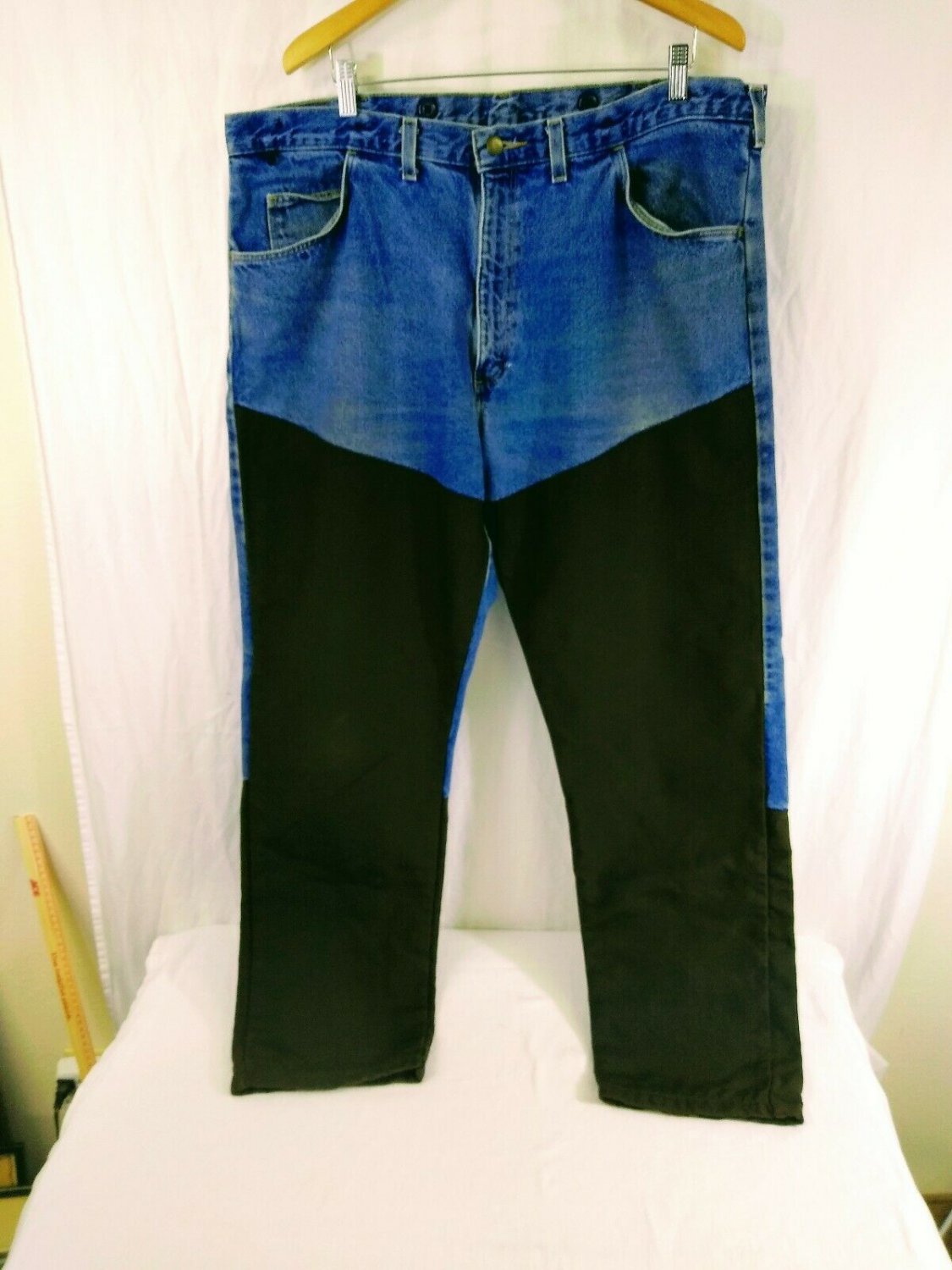 Wrangler Rugged Wear Double Front Cotton/Nylon Hunting Brush Jeans Mens 40x32