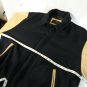 Dale Chavez Designed Wool Leather Varsity Jacket Navy Beige Mens Size XL