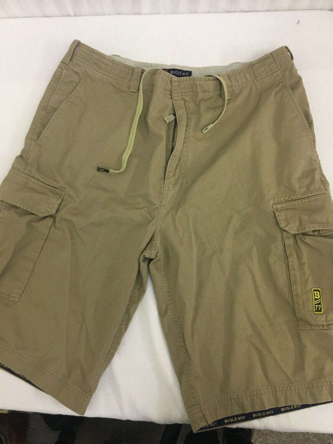 Bugle Boy Shorts Khaki Tan Mens Size 38 Cargo