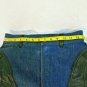 Pioneer Wear Riding Pants Lamb Leather/denim Womens 10 Equestrian Golden Collect