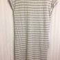Athleta Dress Casual Comfy Gray White Stripe Hand Pockets Womens Medium