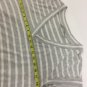 Athleta Dress Casual Comfy Gray White Stripe Hand Pockets Womens Medium