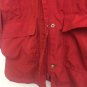 Cherokee Jacket Coat Womens Small Fleece Lined Drawstring Waist Hood Red
