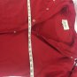 Cherokee Jacket Coat Womens Small Fleece Lined Drawstring Waist Hood Red