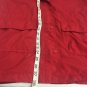 Cherokee Jacket Coat Womens Small Fleece Lined Drawstring Waist Hood Red