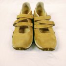 Timberland Light Yellow Leather Cross Strap Clog Botties Womens Size 9.5 Medium