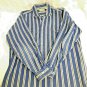 LL Bean Button Up Shirt Men&acirc;��s Size Large TALL  Striped Cotton Long Sleeve
