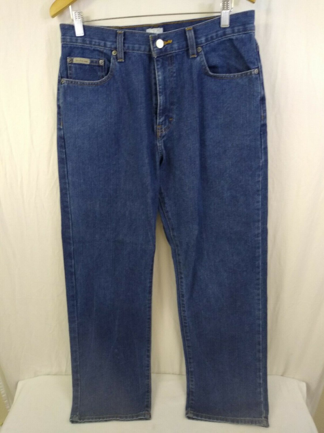 Calvin Klein 100% Cotton Blue Denim Mens Jeans Size 32x31