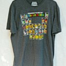 Super Mario Periodic Table Of Super Mario 2017 Grey Cotton Blend T-Shirt Size XL