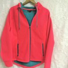 Swisstech Coral Teal Fleece Lined Zip Up Hoodie Waffle Youth Juniors XL 16-18