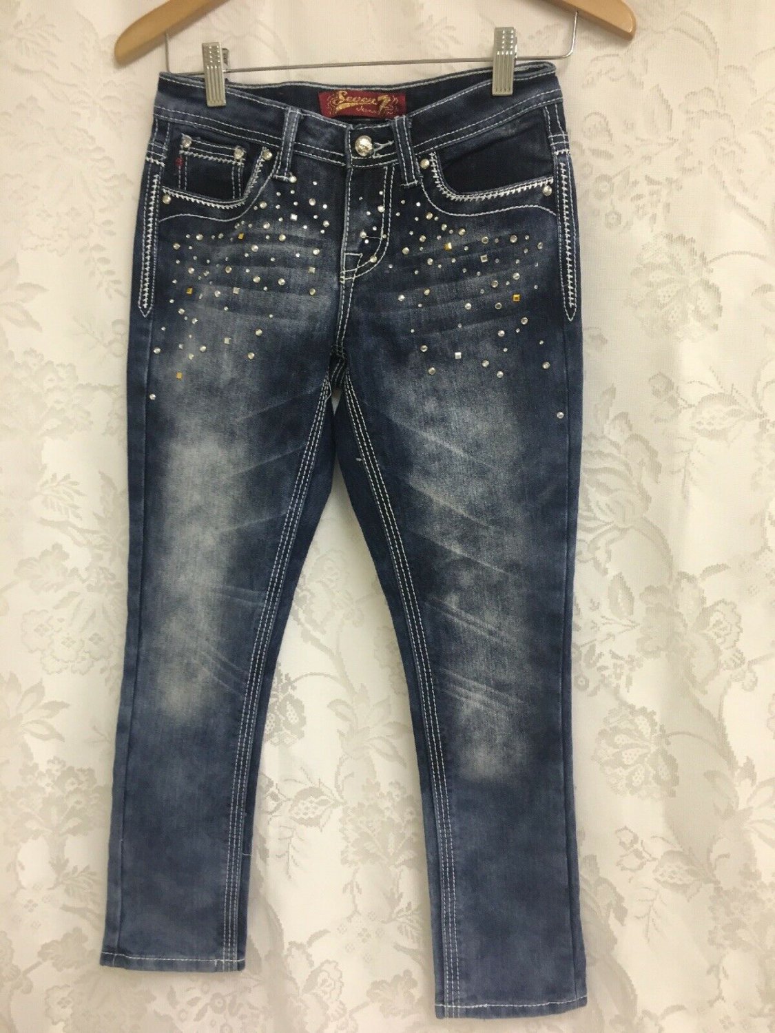 Seven Jeans Girls Size 8p Bling Kids