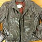 Chess King Leather Jacket Vintage Mens Size 38 Dark Brown Biker